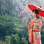 mujer en kimono JAPON